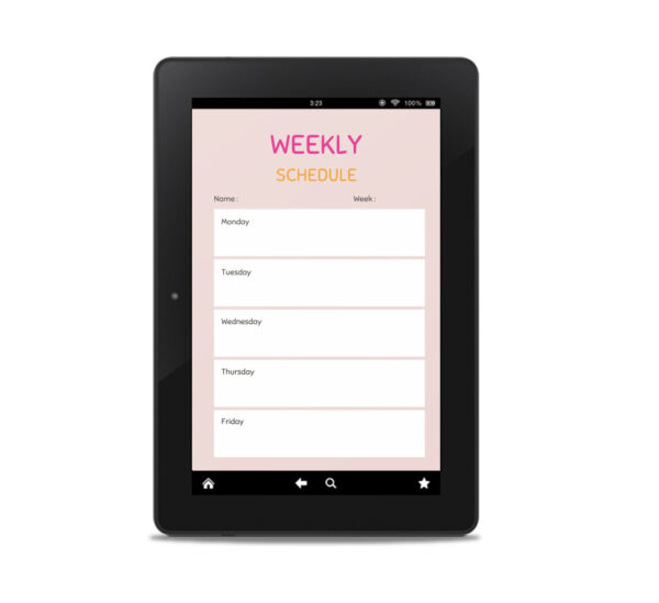 Classroom Weekly Planner