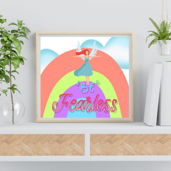 be fearless quote printable poster